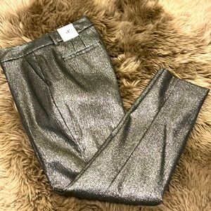 New! WHBM slim fit shimmer pants size 4P